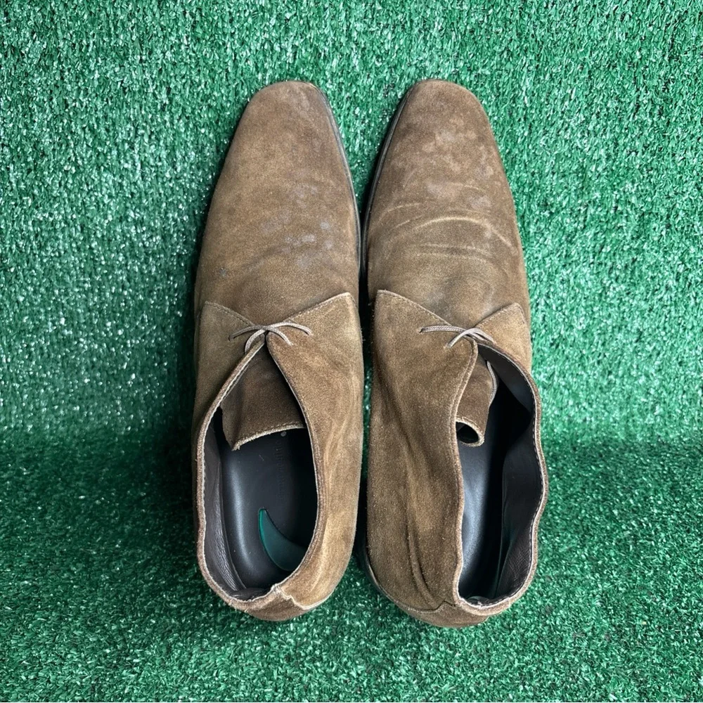 Ermenegildo Zegna Brown Suede Chukka Boots Size‎ US 11